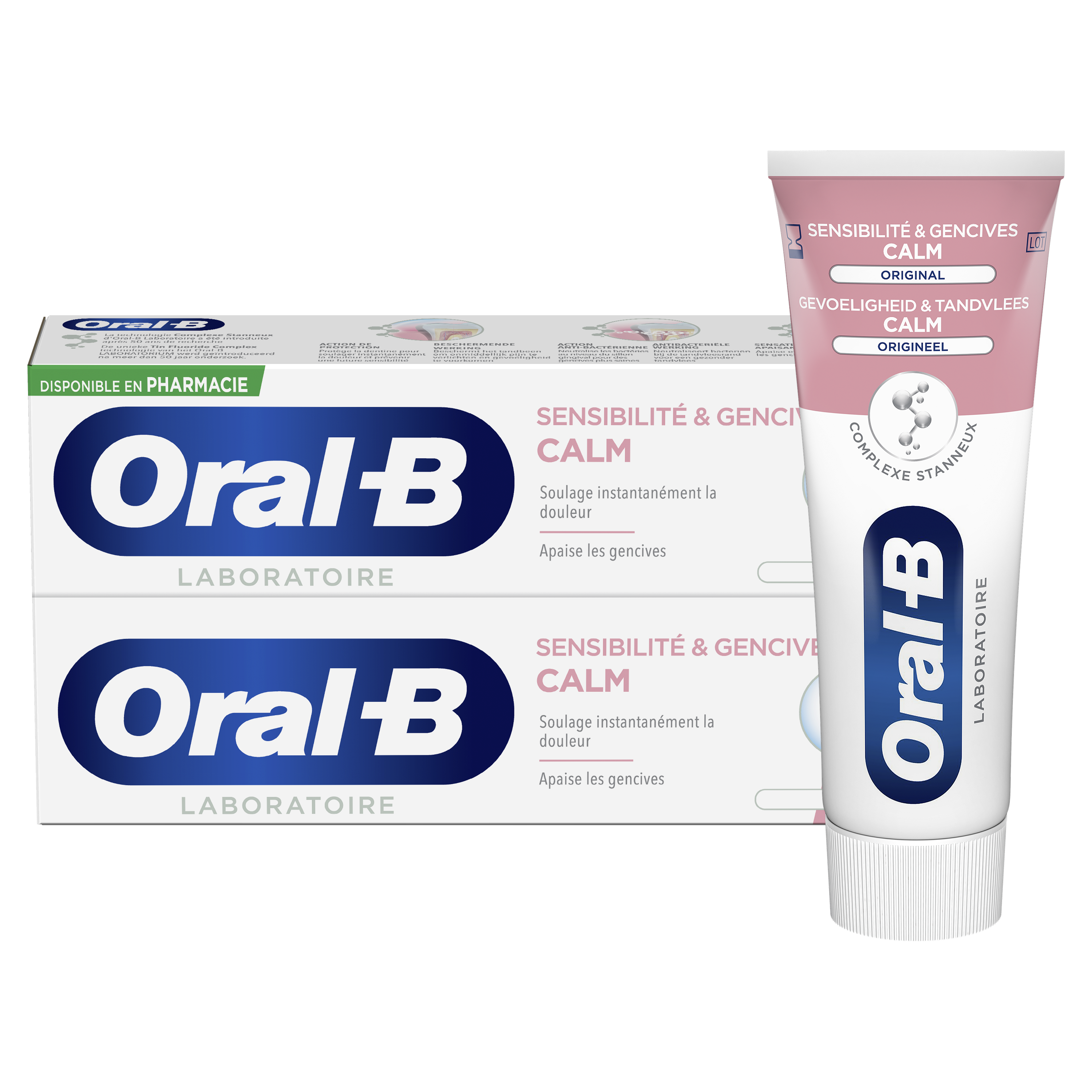 image Oral-B Dentifrice Sensibilité et Gensives Calm Lot de 2 tubes de 75 ml